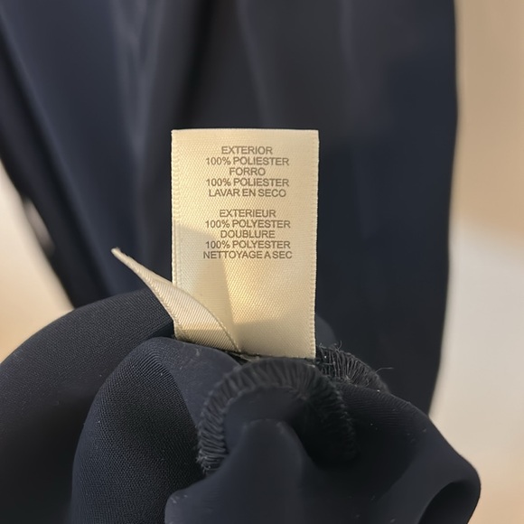 Eliza J Navy Flutter Sleeve Wide Leg Jumpsuit, Size 12 - Picture 15 of 16